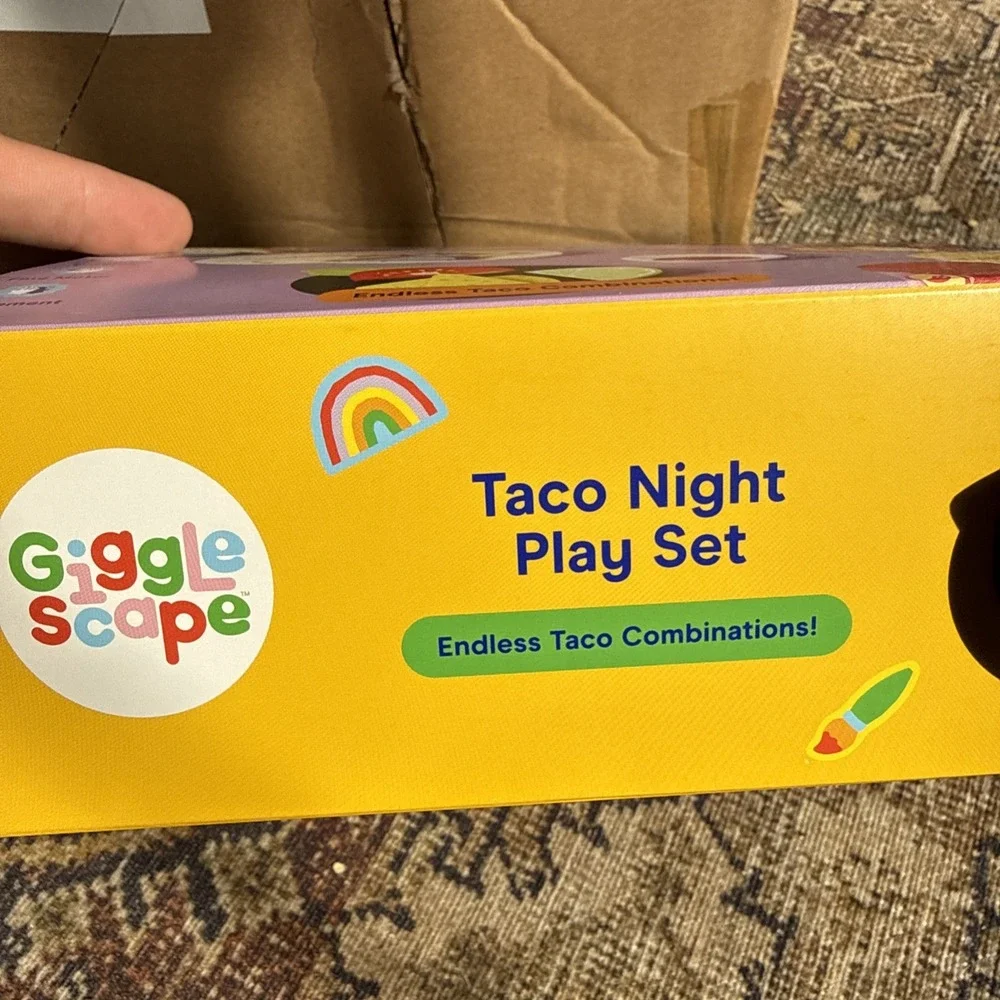 Gigglescape Taco Night Play Set, New, Creative Toy Kitchen, 50 Pieces, Ages 3+